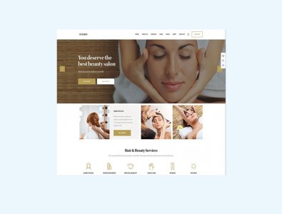 Beauty Spa Website Starting @ 7000