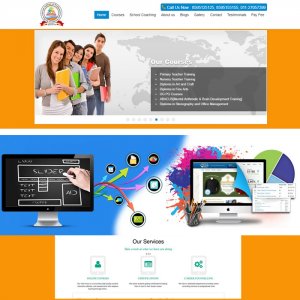 Computer training institute Website Starting @ 7000